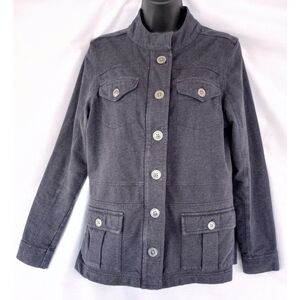 Aventura▪️Gray Cotton Button Down Jacket
